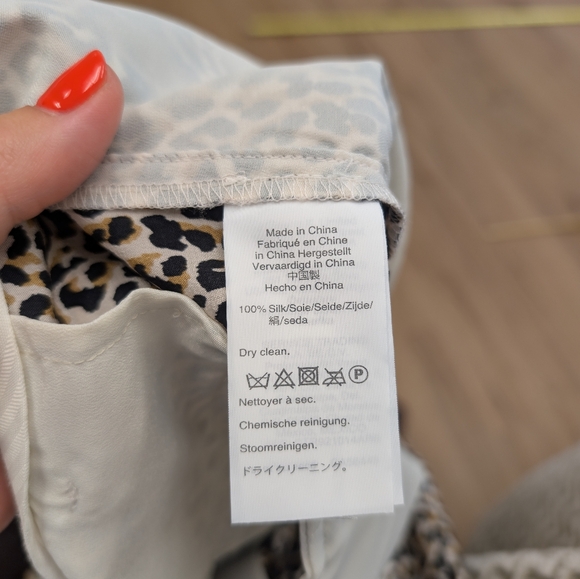 J Crew Wide Leg Cropped Leopard Print Pants - Picture 5 of 9